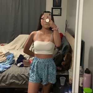 blue and white skort from Bethany mota collection